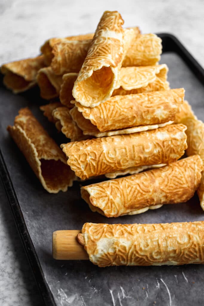 Norwegian Krumkake Cookies - Run to the Table