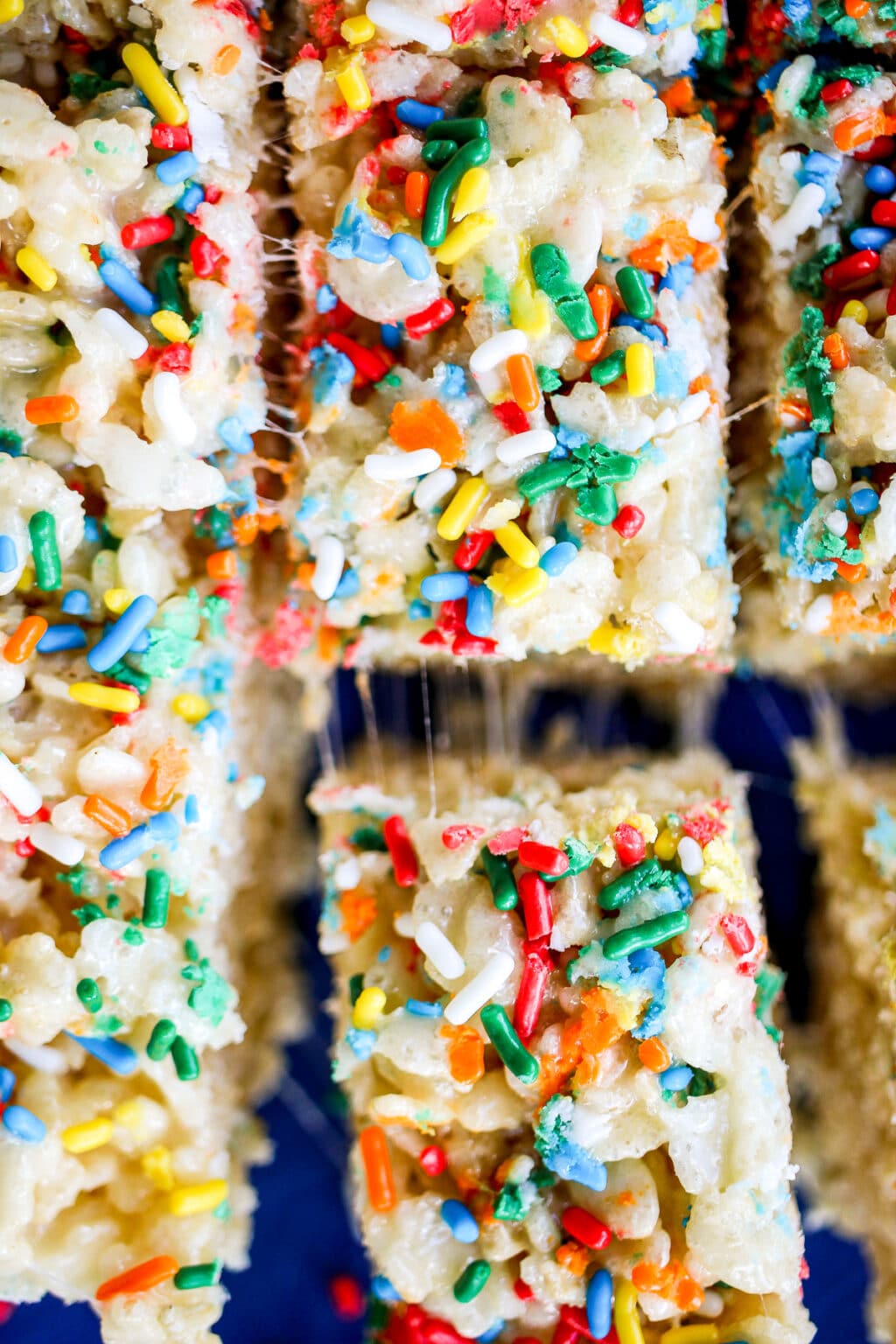 Perfect Rice Krispie Treats Recipe with Sprinkles Run to the Table