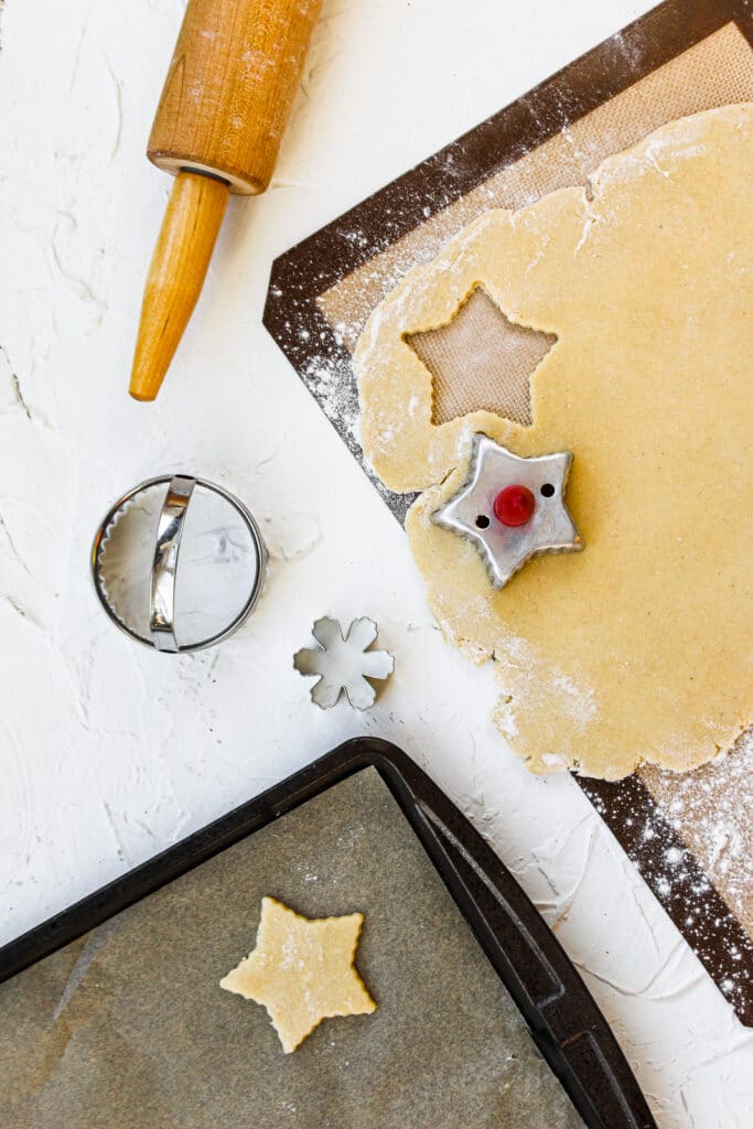 Sugar cookie cut-outs.