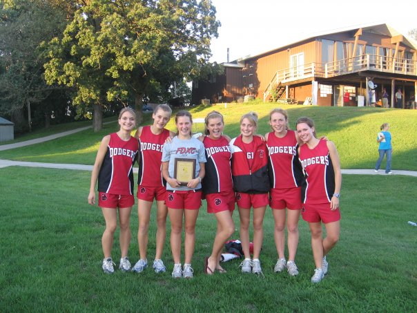 Throw back photo of my cross country team in high school.